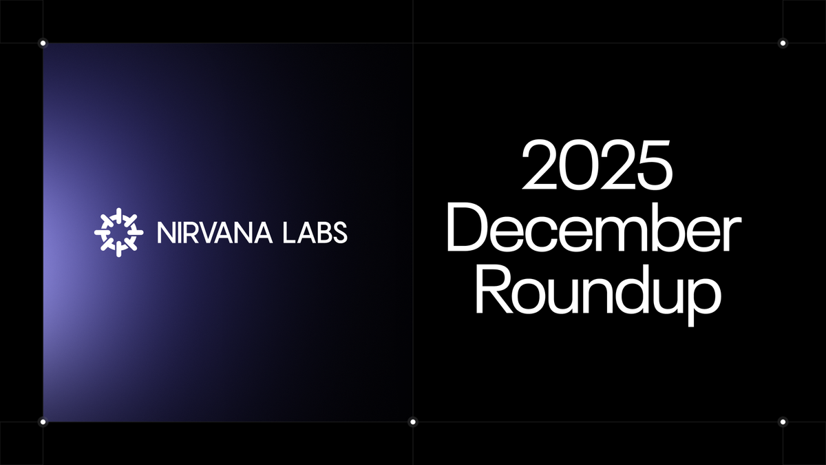 Nirvana Labs December 2025 Roundup