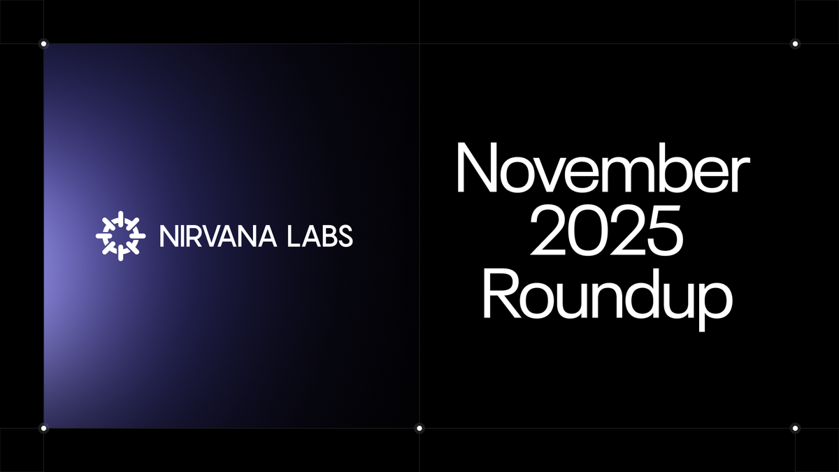 Nirvana Labs November 2025 Roundup